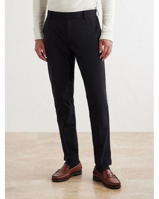 James Perse Blue Slim-Fit Stretch Cotton-Blend Trousers for men