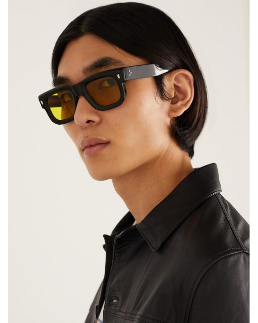Cutler & Gross Black 1402 Square-Frame Acetate Sunglasses for men