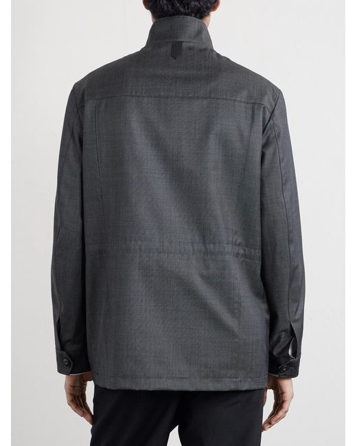 Canali Gray Impeccabile Wool Field Jacket for men