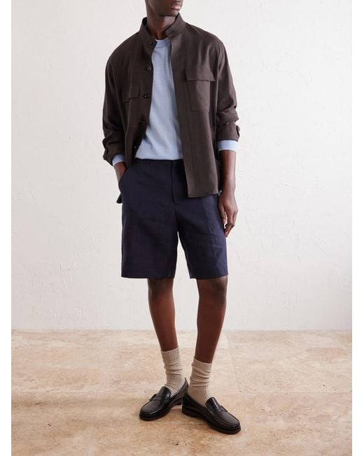 Paul Smith Blue Merino Wool Sweater for men
