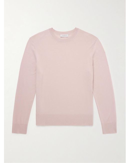 Gabriela Hearst Pink Palco Merino Wool Sweater for men
