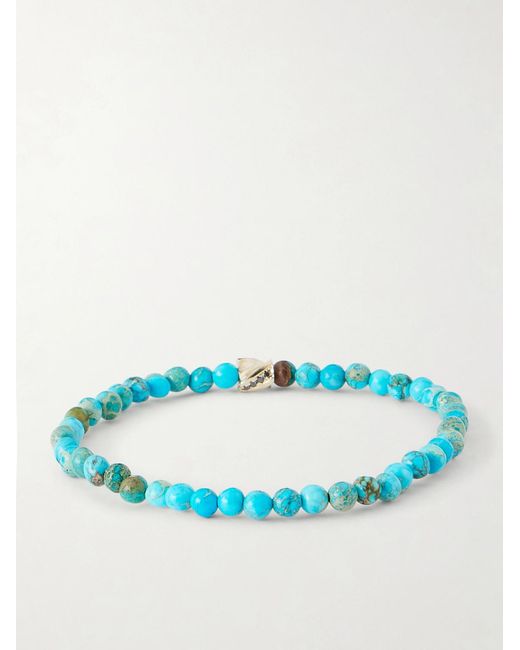 Luis Morais Blue 14-Karat Ruby And Sapphire Bracelet for men
