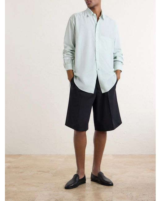 Auralee White Cotton-Poplin Shirt for men