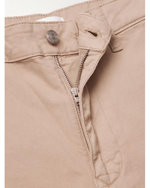 NN07 Natural Aden 1923 Straight-Leg Organic Cotton-Blend Twill Shorts for men