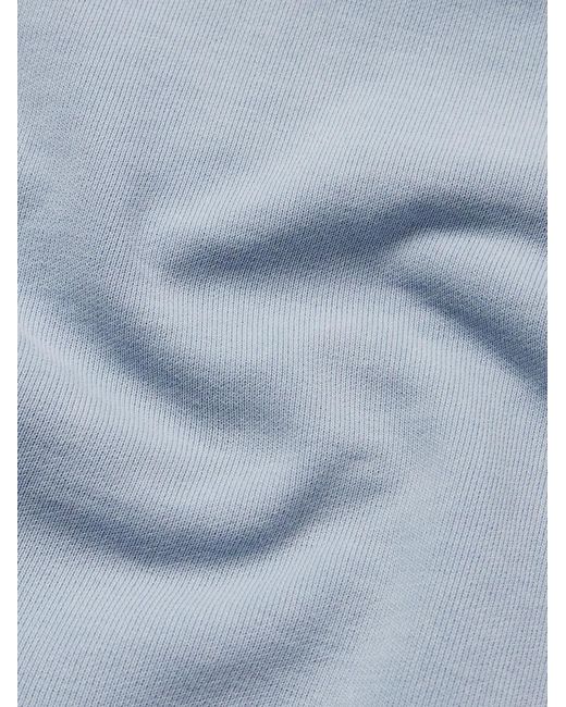 Remi Relief Blue Distressed Cotton-Jersey Sweatshirt for men