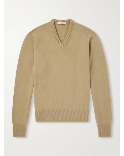 Lemaire Natural Cashmere Sweater for men