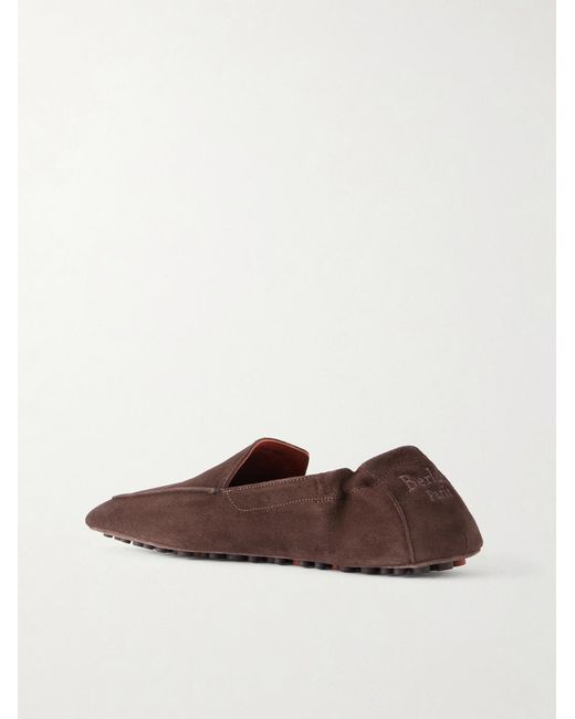 Berluti Brown Far Niente Suede Driving Shoes for men