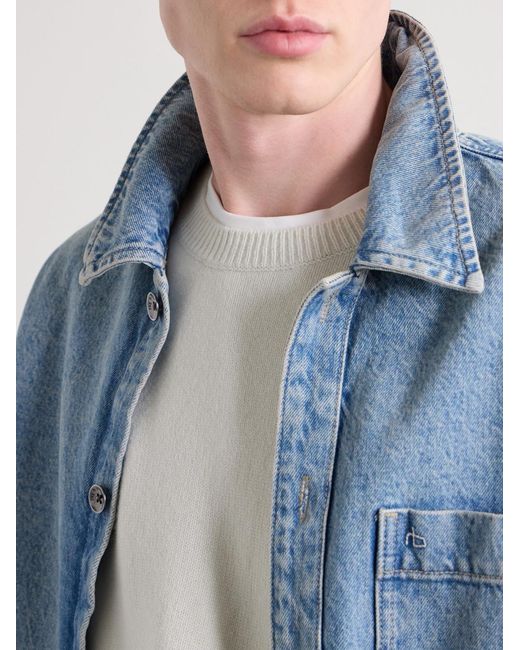 FRAME White Cashmere Sweater for men