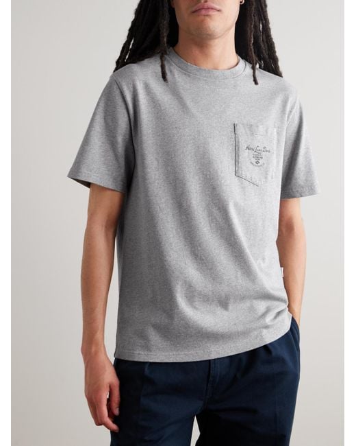 Aimé Leon Dore Gray Clothier Logo-Print Cotton-Jersey T-Shirt for men