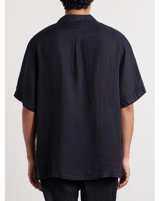 Altea Blue Hadley Linen Shirt for men