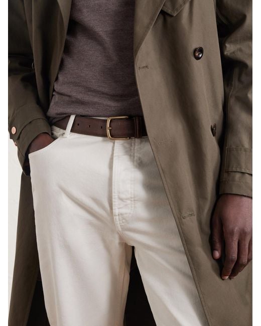 Andersons Brown 2.8Cm Leather Belt for men