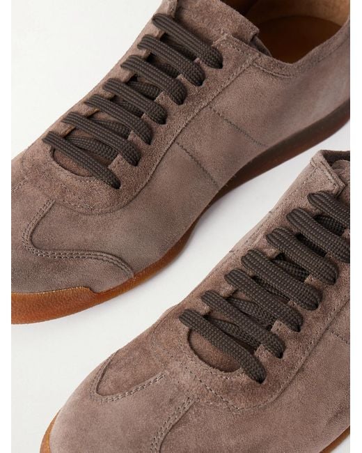 Officine Creative Brown Hazel 001 Suede Sneakers for men