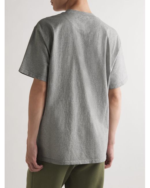 CDLP Gray Mobilité Logo-embroidered Cotton-jersey T-shirt for men