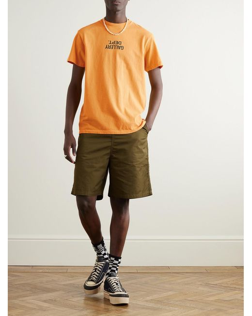 GALLERY DEPT. Orange Logo-Print Cotton-Jersey T-Shirt for men