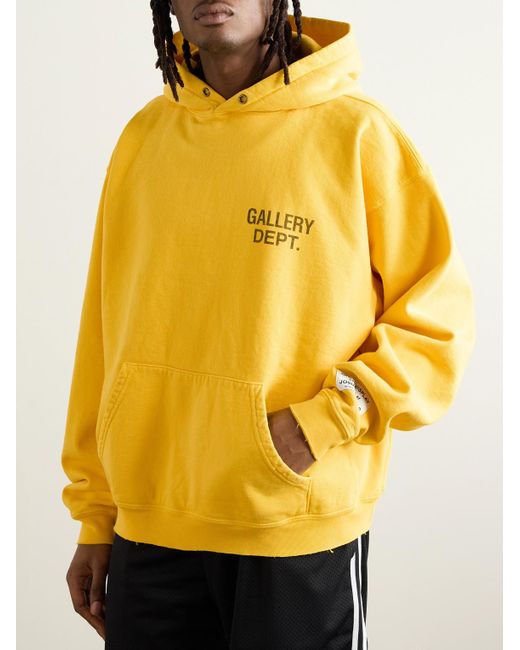Felpa Oversize di GALLERY DEPT. in Yellow da Uomo