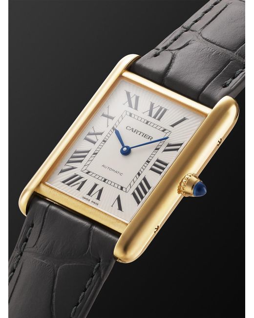 Cartier Black Tank Louis Automatic Large 18-Karat Watch, Ref. Wgta0357 for men