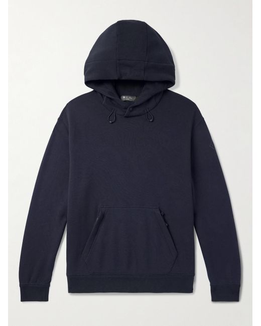 Felpa Con Cappuccio di Loro Piana in Blue da Uomo