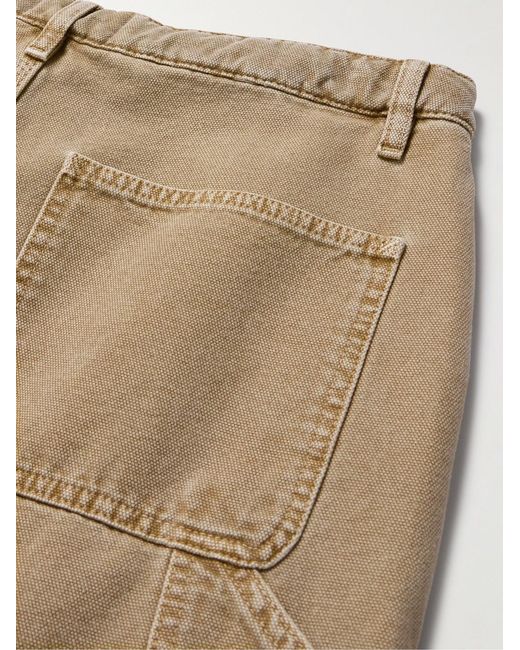 FRAME Natural Straight-Leg Panelled Cotton-Canvas Trousers for men