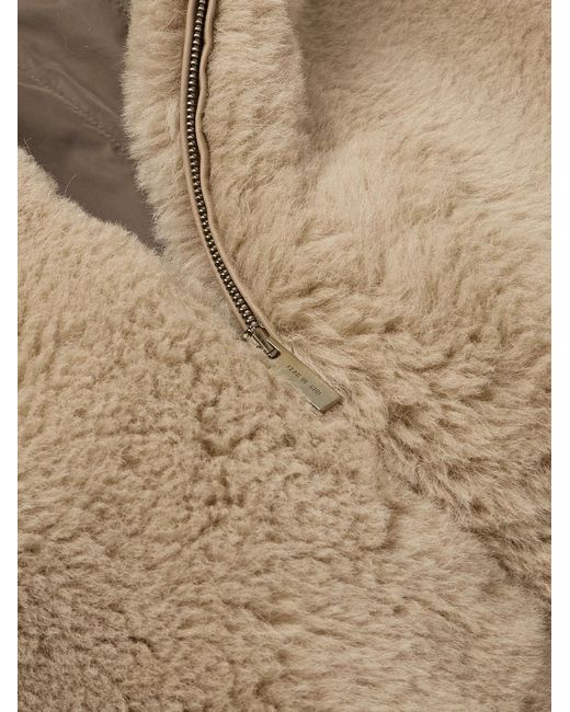 Fear Of God Natural Alpaca And Cotton-Blend Hooded Bomber Jacket for men