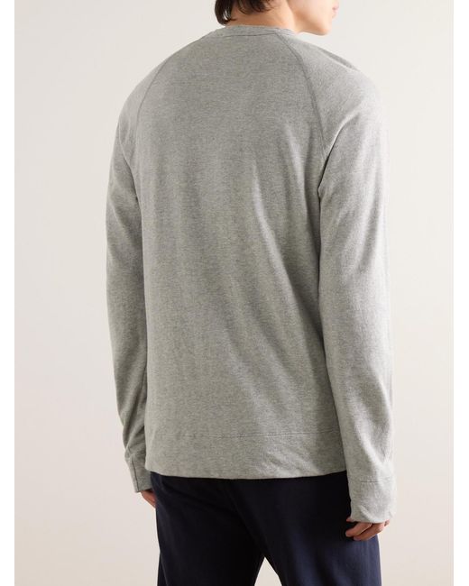 James Perse Gray Cotton-Jersey Sweatshirt for men