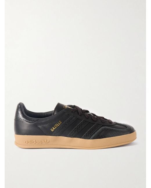 adidas Originals Gazelle Indoor Leather Sneakers in Black for Men Lyst UK