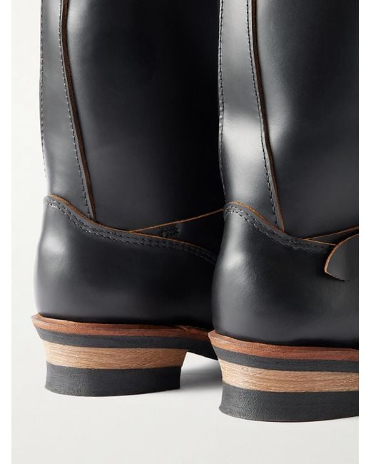 Red Wing Black 2996 Engineer Buckled Leather Boots for men