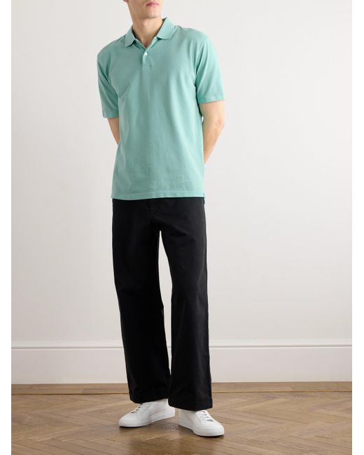 Peter Millar Blue Sunrise Cotton-piqué Polo Shirt for men