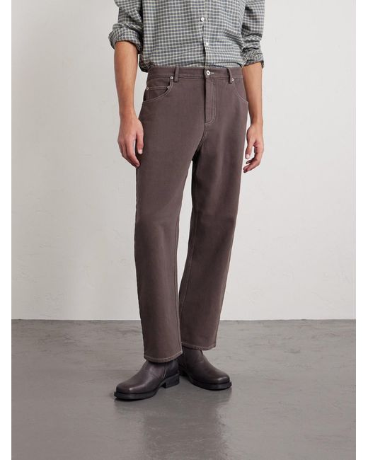 Folk Purple Barrel-leg Jeans for men