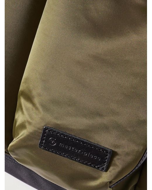 Master Piece Green Lightning Cordura-Trimmed Nylon-Twill Backpack for men
