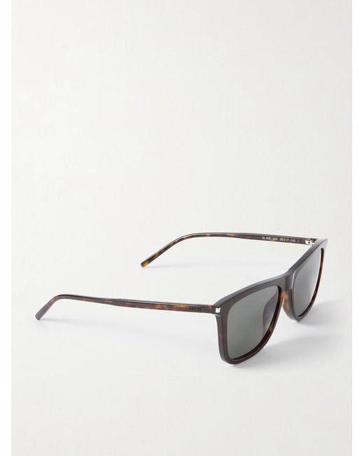 Saint Laurent Gray Square-Frame Acetate Sunglasses for men