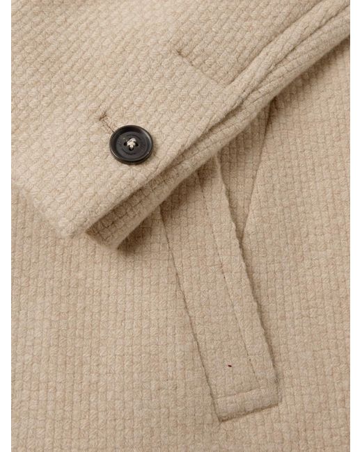 Massimo Alba Natural Solex Woven Wool Jacket for men