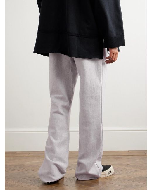 READYMADE White Straight-Leg Logo-Embroidered Cotton-Jersey Sweatpants for men