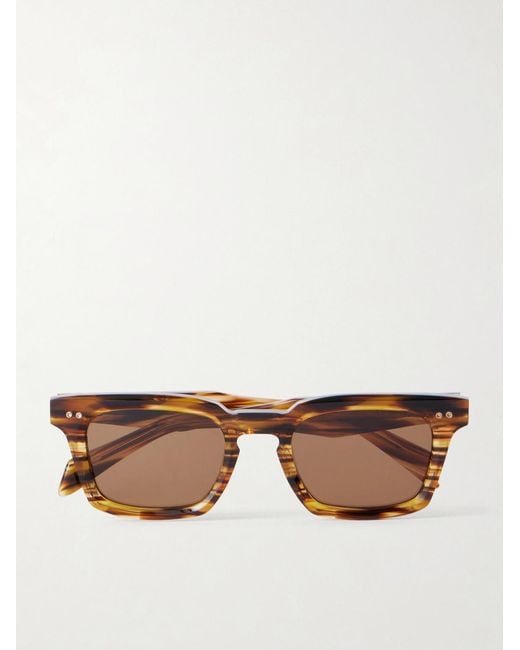 Dita Eyewear Brown Monolix Square-Frame Acetate Sunglasses for men