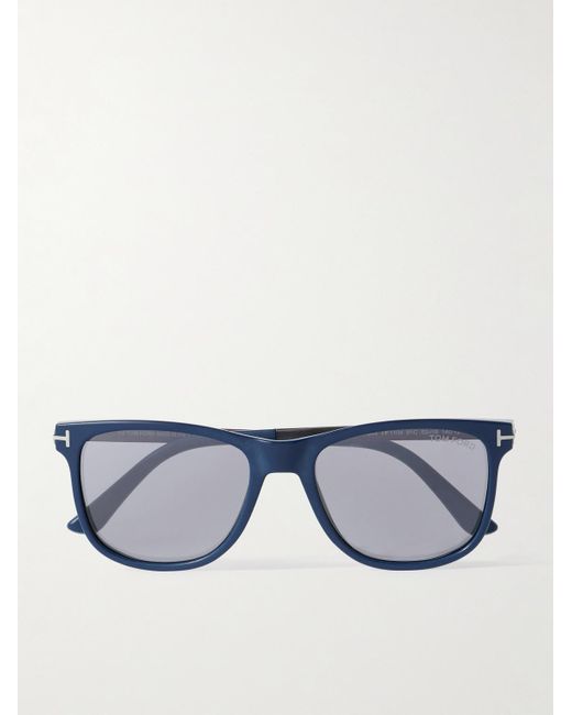 Tom Ford Blue Sinatra Square-Frame Acetate Sunglasses for men