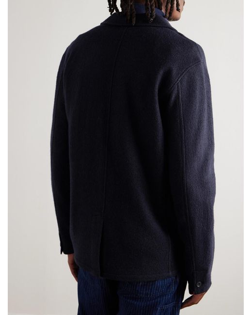 Hartford Blue Wool Blazer for men