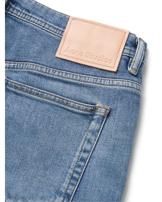 Acne Blue River Slim-Fit Tapered Stretch-Denim Jeans for men