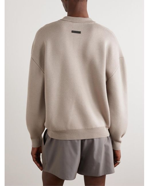 Fear Of God Natural Wool Polo Shirt for men