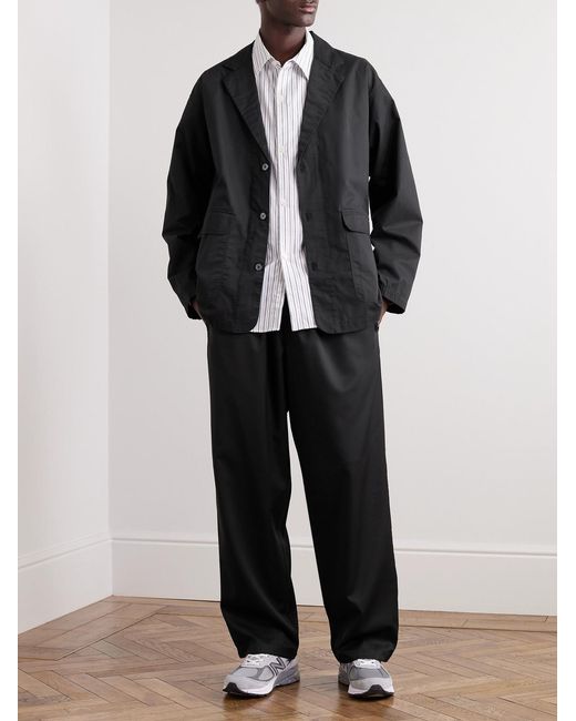 mfpen Black Article Cotton And Tencel Lyocell-Blend Twill Jacket for men