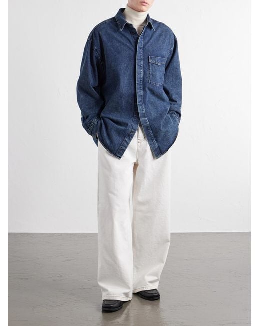 Agolde Blue Boyle Denim Shirt for men