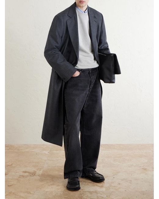 AMI Blue Straight-Leg Jeans for men