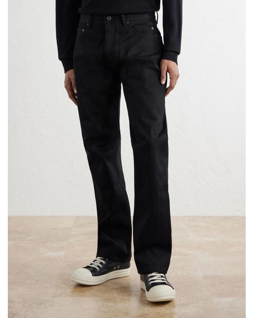 Rick Owens Black Kurdit Straight-Leg Jeans for men