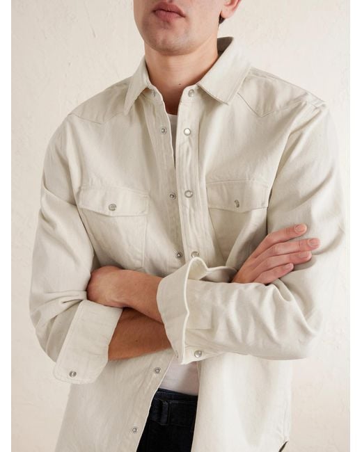Mr P. Natural Western Denim Shirt for men