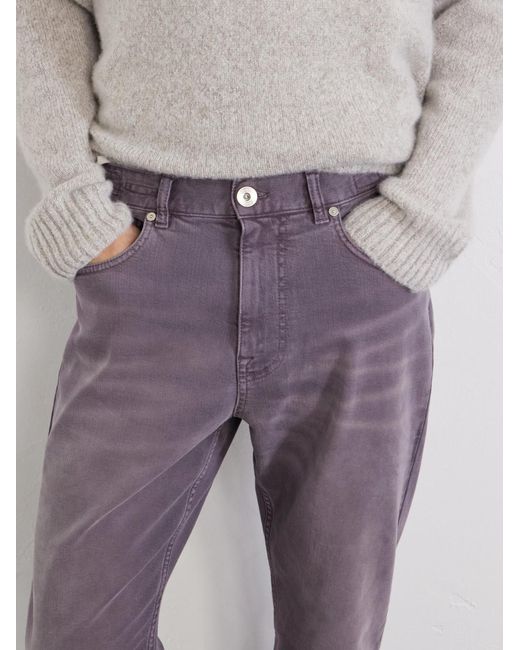 Eleventy Purple Straight-Leg Jeans for men