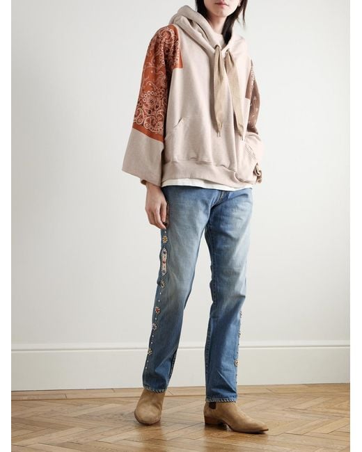 Kapital Natural Bandana-print Cotton-jersey Hoodie for men