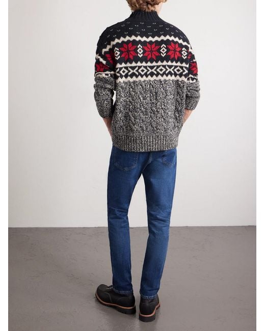 Pullover A Collo Alto di Polo Ralph Lauren in Gray da Uomo