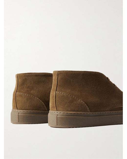 Mr P. Brown Larry Split-Toe Regenerated Suede By Evolo Chukka Boots for men