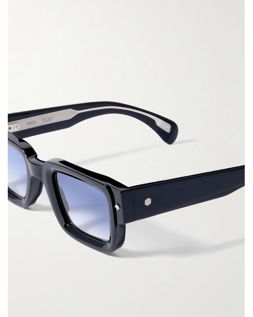 sato Blue Cervantes Square-frame Acetate Sunglasses for men
