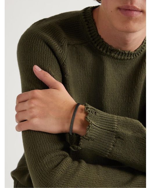 Buccellati Macri Blackened Bangle for men