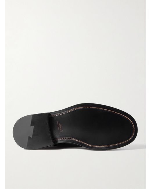 Mr P. Black Jacques Leather Derby Shoes for men