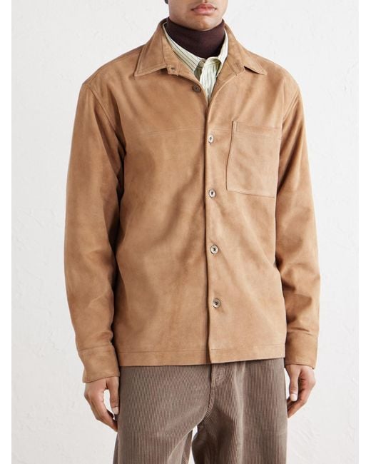 NN07 Brown Freddy 80030 Suede Jacket for men